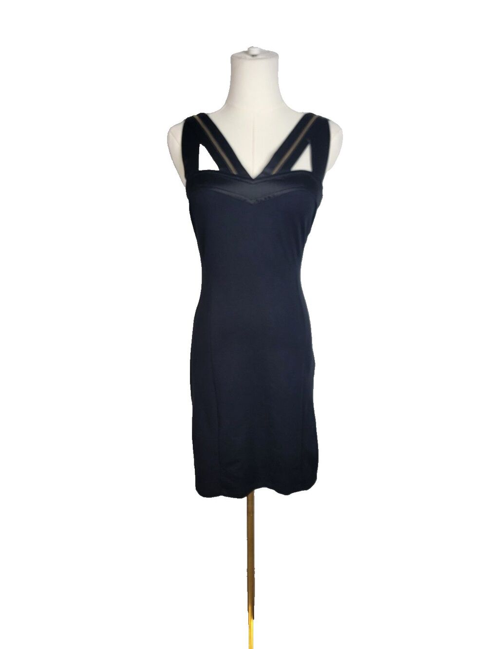 Ted Baker London Black Zipper Bodycon Mini Dress Size 1/US 4 Body Con